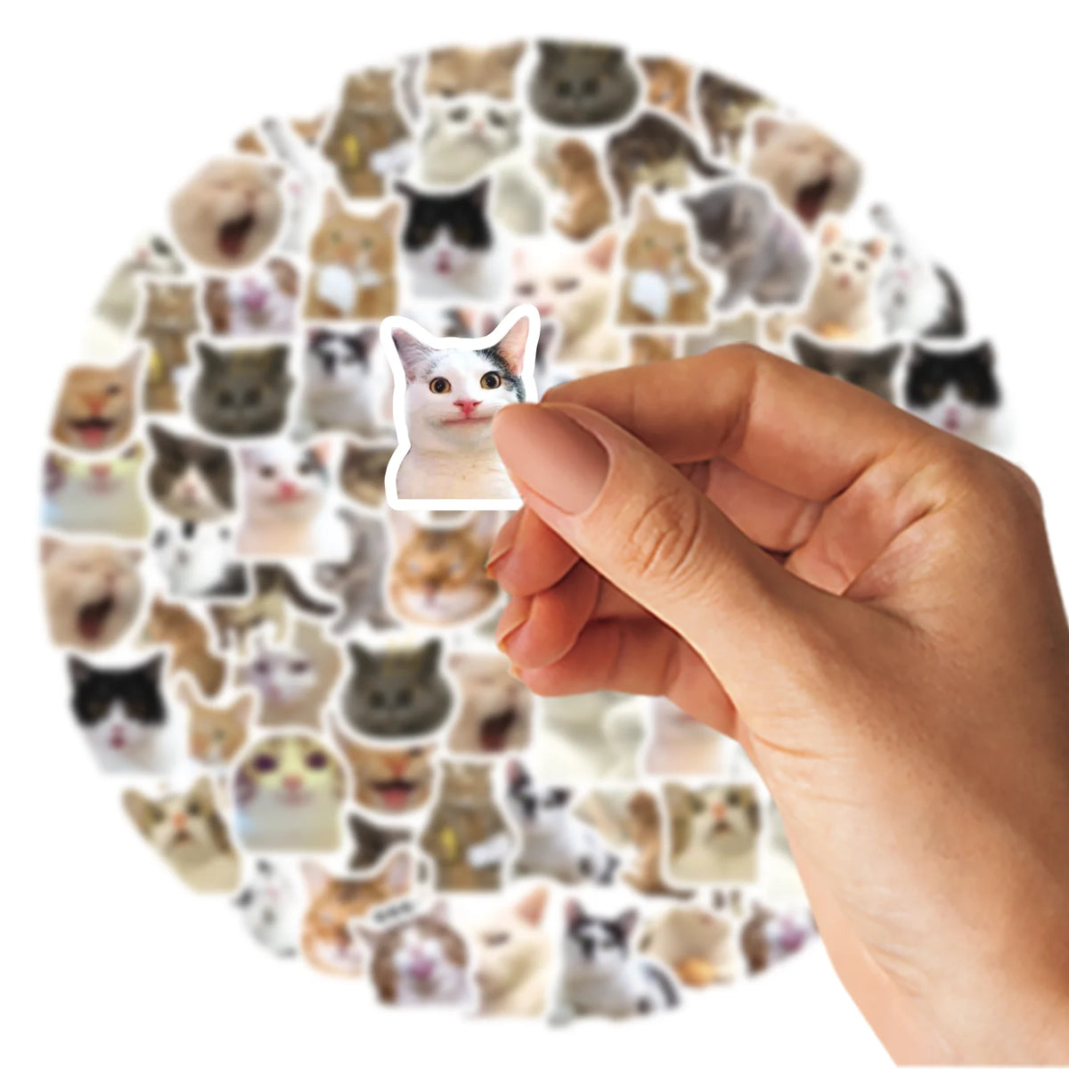 Waterproof Cat Stickers Aesthetic Laptop Phone Decals 46Pcs Pack