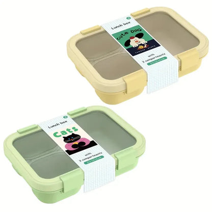 Leakproof Silicone Bento Lunch Box Stackable Food Storage Container