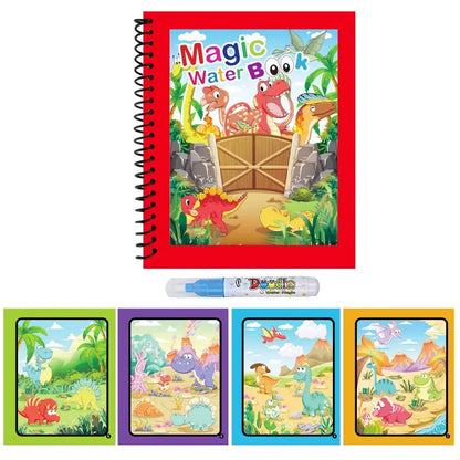 Magic Water Drawing Book Reusable Mess Free Coloring Set