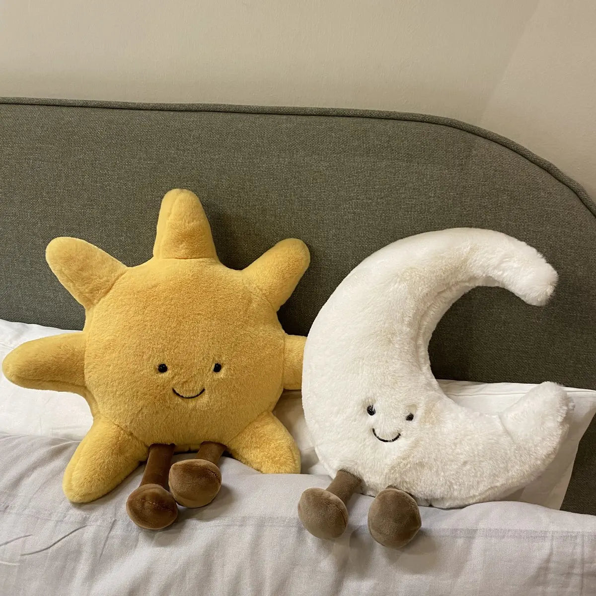 Cartoon Weather Plush Throw Pillow Sun Moon Stuffed