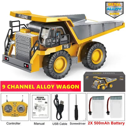 RC Excavator Dump Truck Toy 4WD Remote Control Model