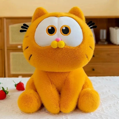Cartoon Cat Stuffed Plush Doll Orange Cat Plushie Toy