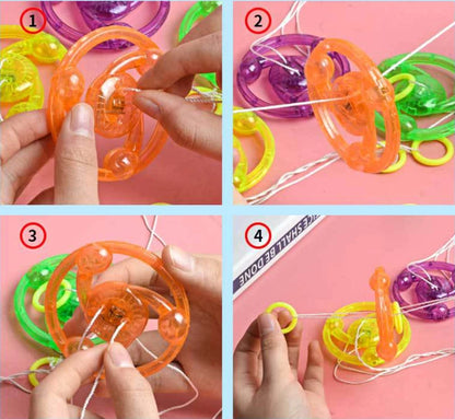 Luminous Flashing Rope Flywheel Toy LED Light Gyro