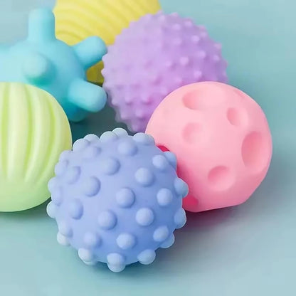 Textured Baby Sensory Ball Set Soft Tactile Massage Balls