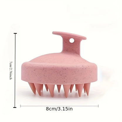 Silicone Shampoo Brush Scalp Massager Hair Wash Comb