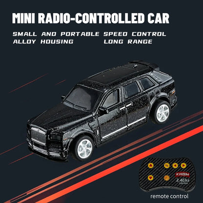 1/64 Mini RC Alloy Car Pocket Remote Control Vehicle