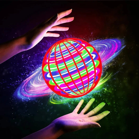 Auto Spinning LED Flying Ball Floating Magic Orb Toy