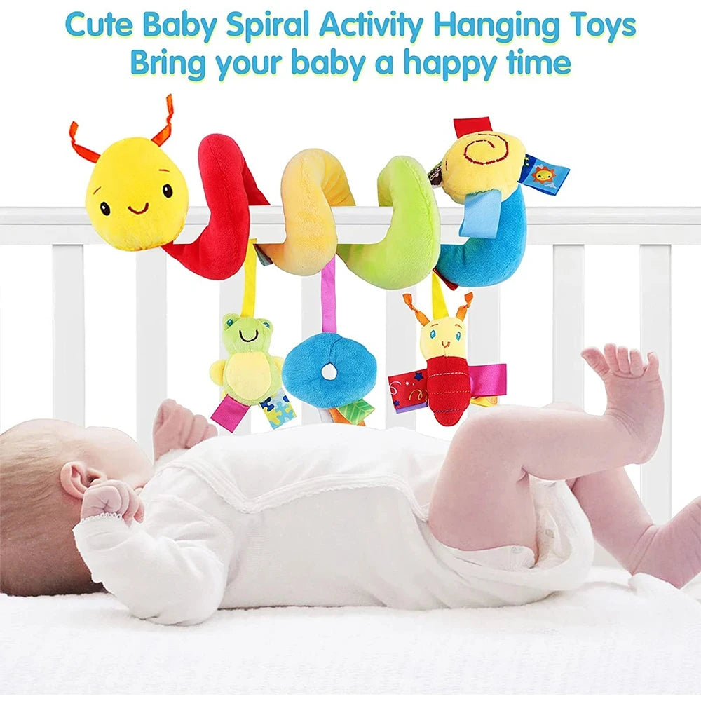 Musical Spiral Crib Stroller Toy Hanging Car Seat Rattle