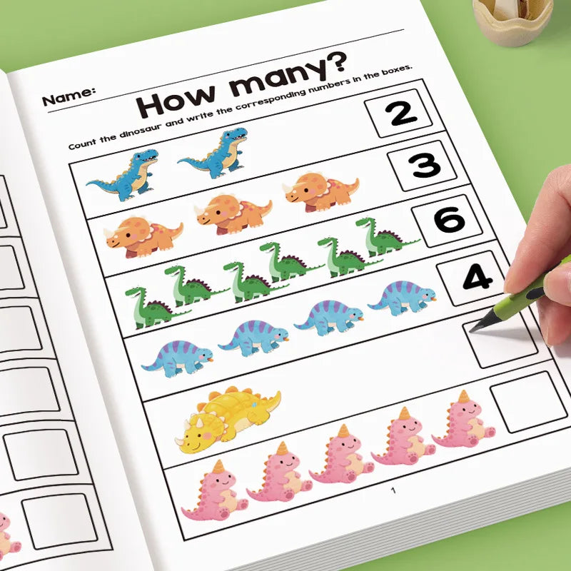 Children Math Tracing Addition Subtraction Workbook Activity