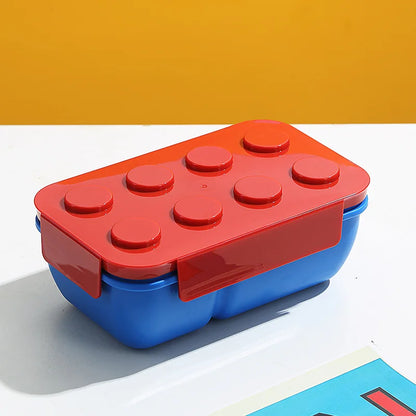 Building Blocks Bento Box for Kids Creative Sealed Outdoor Picnic Container