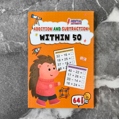 Children Math Exercise Workbook Addition Subtraction Book