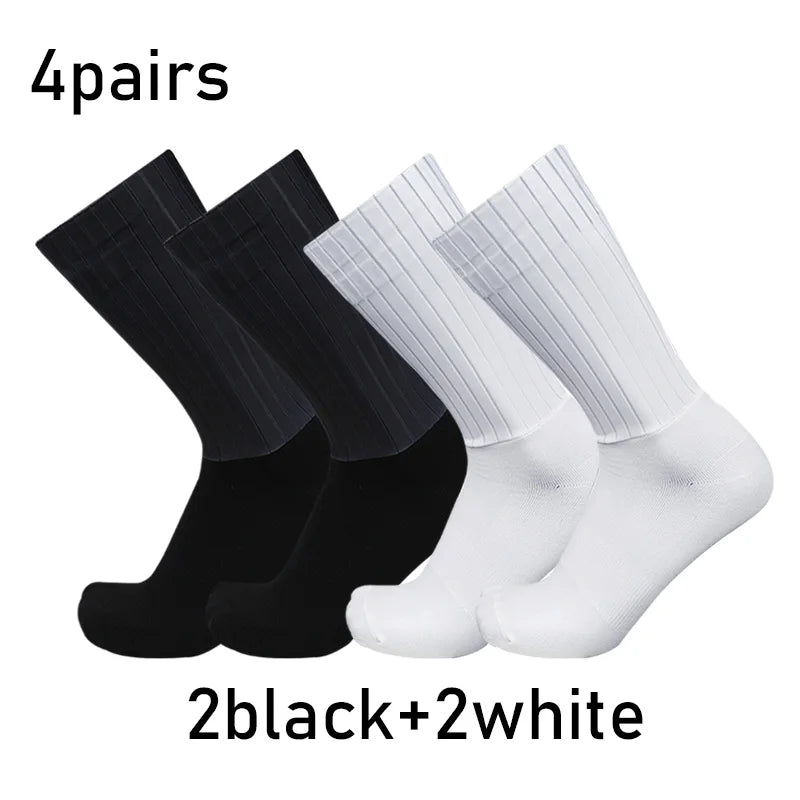 Cycling Silicone Sports Non-Slip Socks Aero Racing