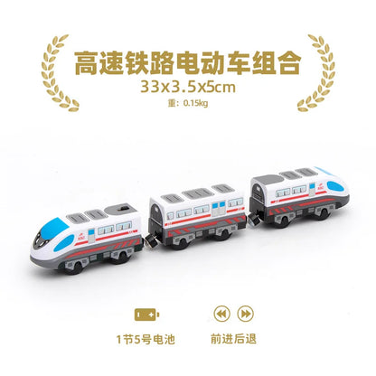 Electric Train Set Toy Engine Motorized Railway Car