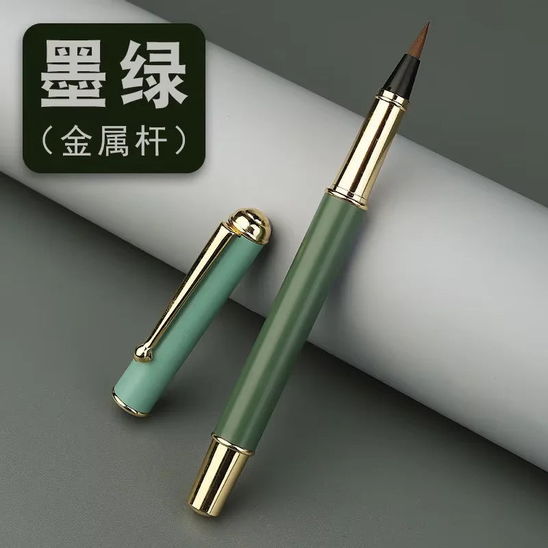 New Watercolor Brush pen Soft Art drawing Calligraphy Brushes Refillable Ink Fountain Pens School Student Supplies