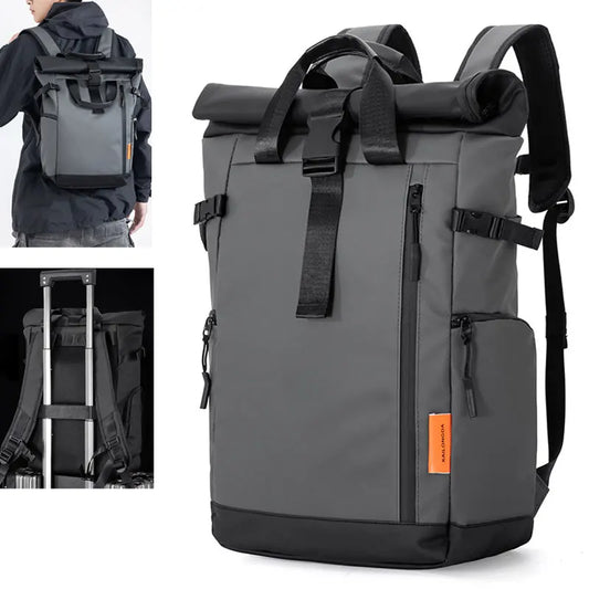 15.6 Laptop Travel Business Backpack Expandable Roll Top Daypack