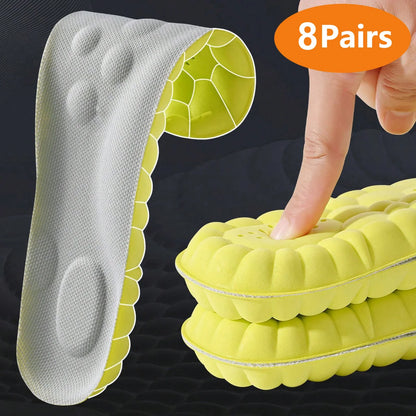Elastic Latex Sports Insoles Breathable Arch Support Cushion