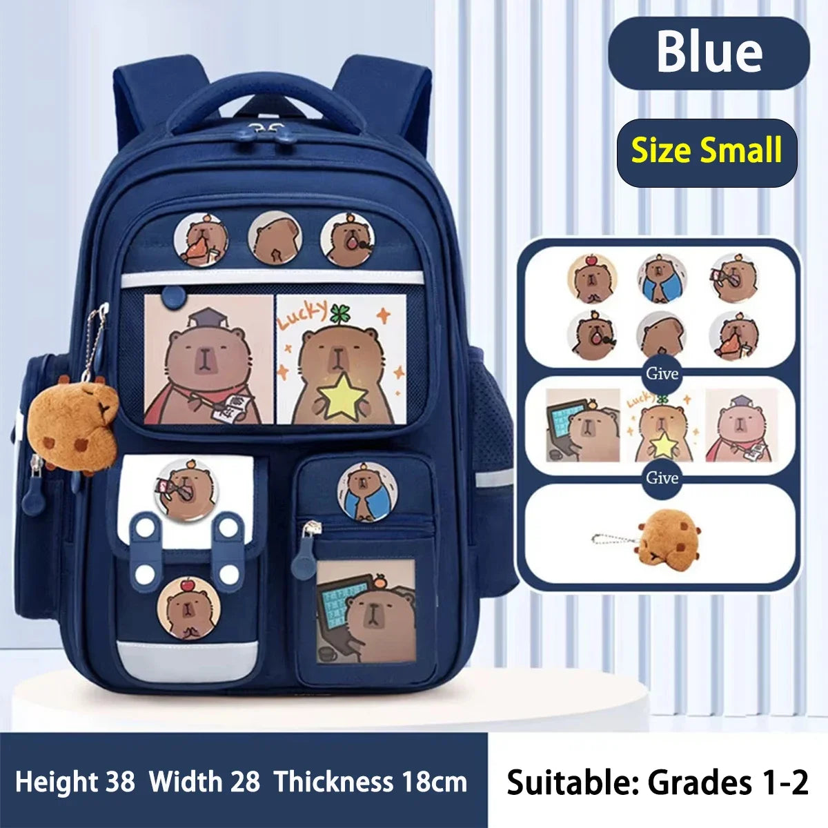 Waterproof Student School Backpack Large Capacity Ergonomic Rucksack