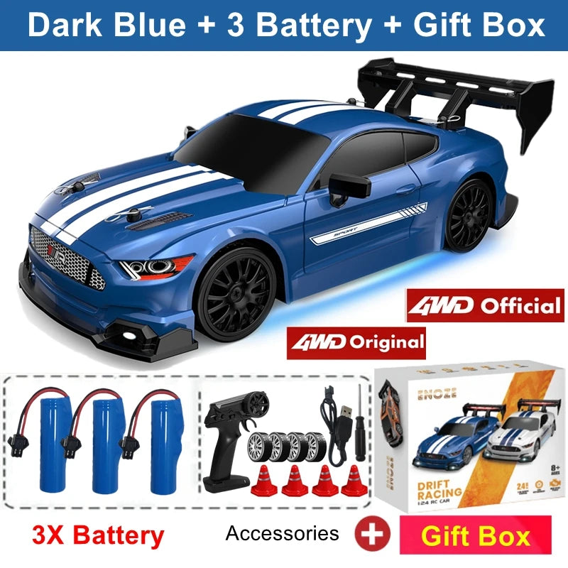 4WD RC Drift Car 1:24 Scale Remote Control Racing
