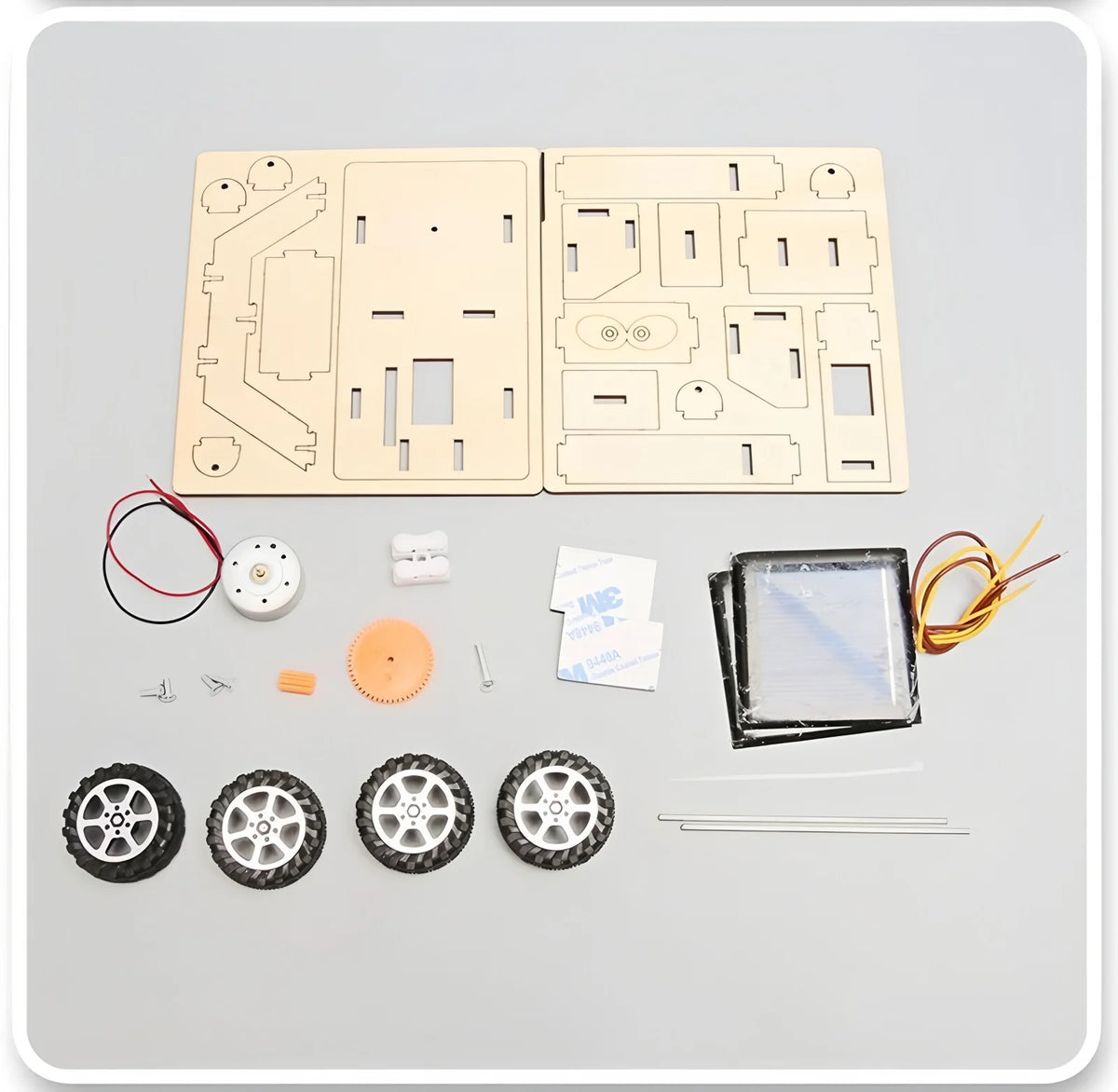 DIY Solar Car Kit 3D Wooden Puzzle STEM Science Experiment