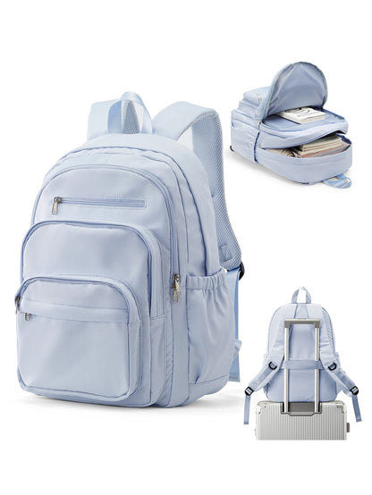 Casual Multi Pocket School Backpack Teenager Travel Rucksack