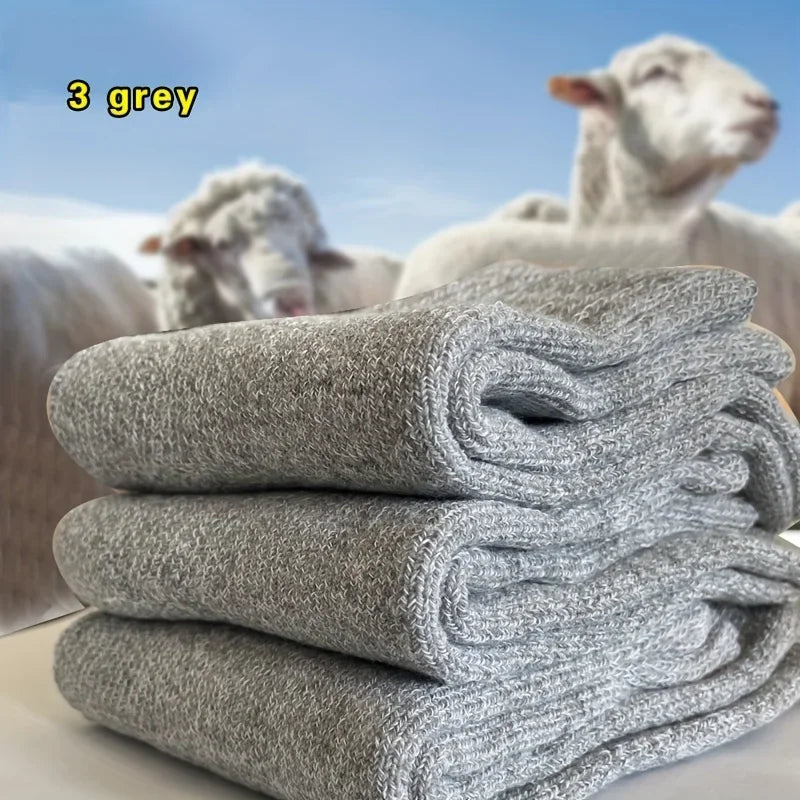 Thick Towel Mid-Calf Socks Men's Warm Anti-Cold