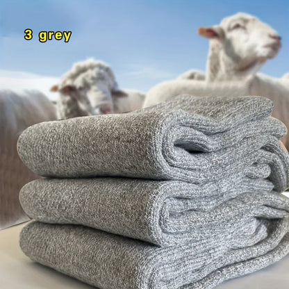 Thick Towel Mid-Calf Socks Men's Warm Anti-Cold