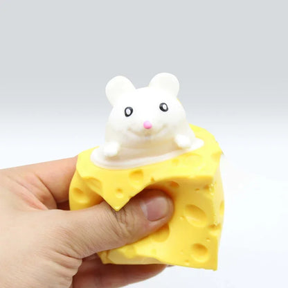 Cheese Mouse Cup Decompression Squeeze Toys Stress Relief