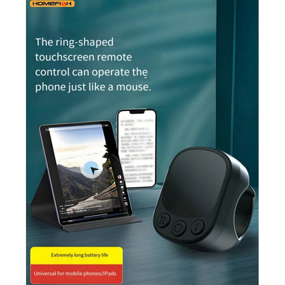 Mouse Ring Remote Control with Touchpad,Smart Automatic Screen Clicker Device，Continuous Clicker，Scrolling Ring Remote Control S