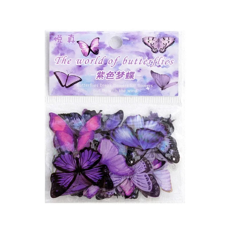 Waterproof Butterfly Stickers Aesthetic PET Scrapbooking Decals