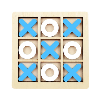 Wooden Tic Tac Toe Game Mini Educational Chess Toy