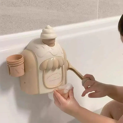 Kids Bath Bubble Foam Machine Toddler Ice Cream Maker