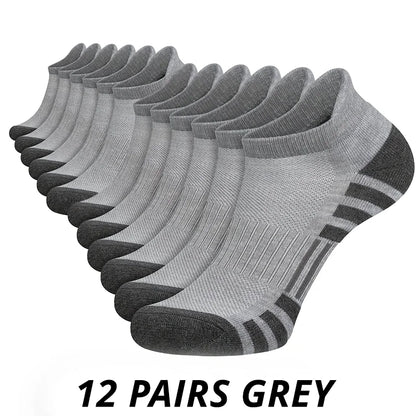Men Non Slip Athletic Crew Socks Ground Gripping Sports