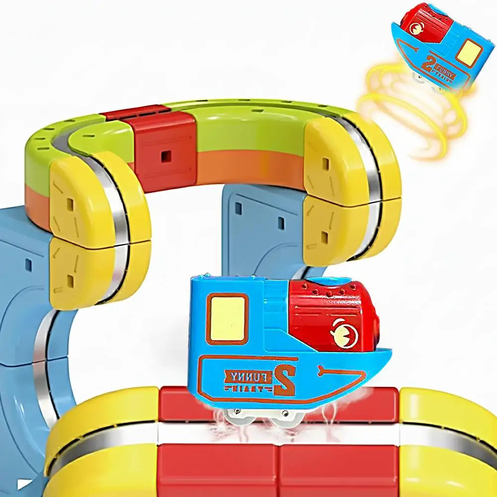Electric Train Toy Car USB Rechargeable Anti Gravity Vehicle