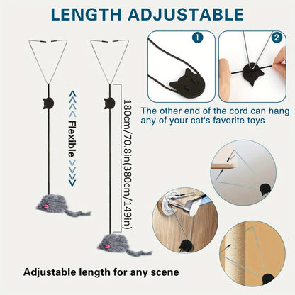 Door Hanging Cat Toy Interactive Hanging Kitten Teaser