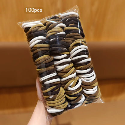 100 seamless, high elasticity, durable Korean style hair accessories with elastic bands suitable for daily use