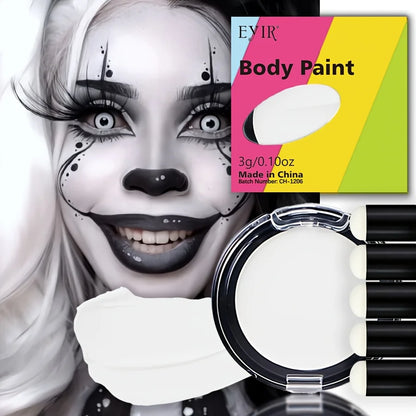 12 Color Cream Body Paint UV Reactive Face Paint Palette Color Changing Makeup Kit DIY Body Art Festival Party Makeup Set Ideas