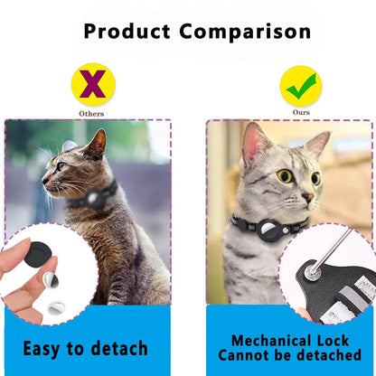 Cat AirTag Holder Collar Breakaway Reflective