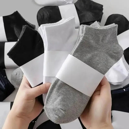 Unisex Comfort Fit Ankle Socks Breathable Low Cut 5 Pack