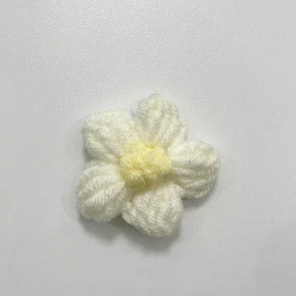 Hand Knitted Fabric Flowers DIY Sewing Craft Appliques