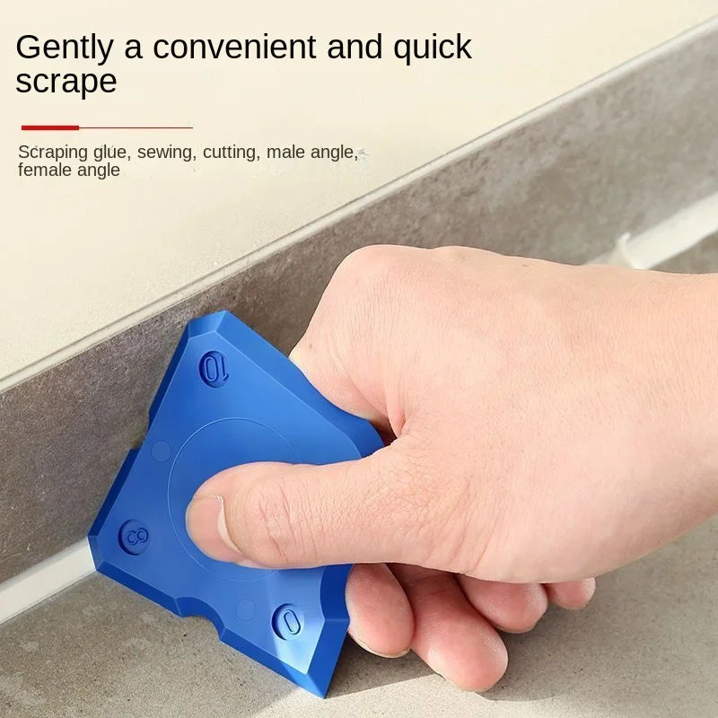 4-Piece Silicone Caulking Tool Set - Versatile, Easy Clean-up, & Professional Sealant Spreading
