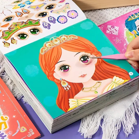 Princess Sticker Activity Book DIY Dress Up Craft Set