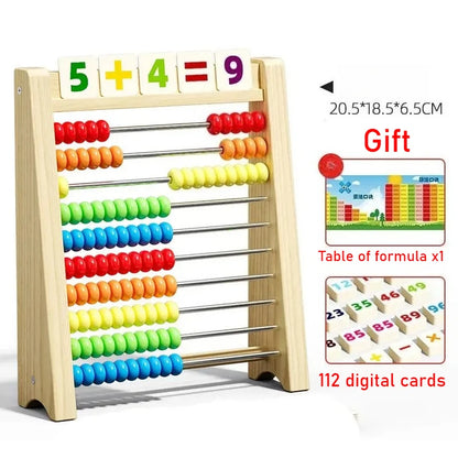 Wooden 100 Beads Abacus Toy Preschool Math Counting Rack