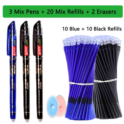 25 Pcs/set Kawaii Erasable pens Gel Pen sketch Writing Stationery for Notebook school supplies pen cute kids pens pencil