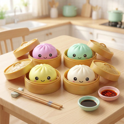 Glitter Dumpling Squishy Toy Sensory Stress Relief
