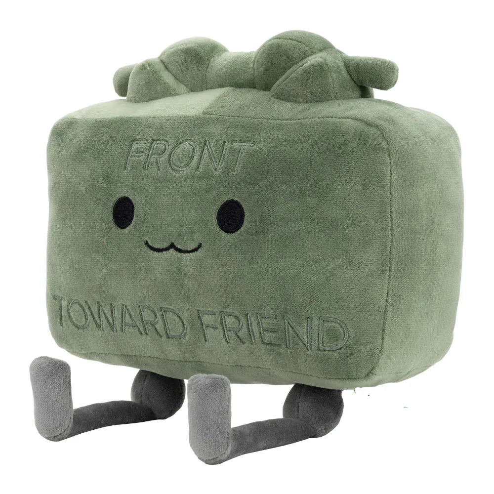 Green Square Plush Doll Cute Plush Throw Pillow Toy