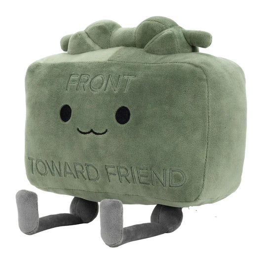 Green Square Plush Doll Cute Plush Throw Pillow Toy