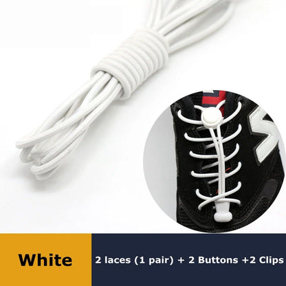 Elastic No Tie Shoe Laces Stretching Lock Lazy Shoestrings