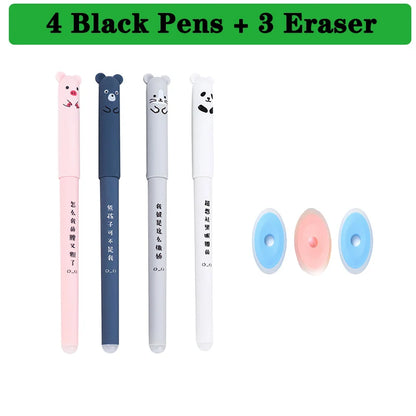 25 Pcs/set Kawaii Erasable pens Gel Pen sketch Writing Stationery for Notebook school supplies pen cute kids pens pencil