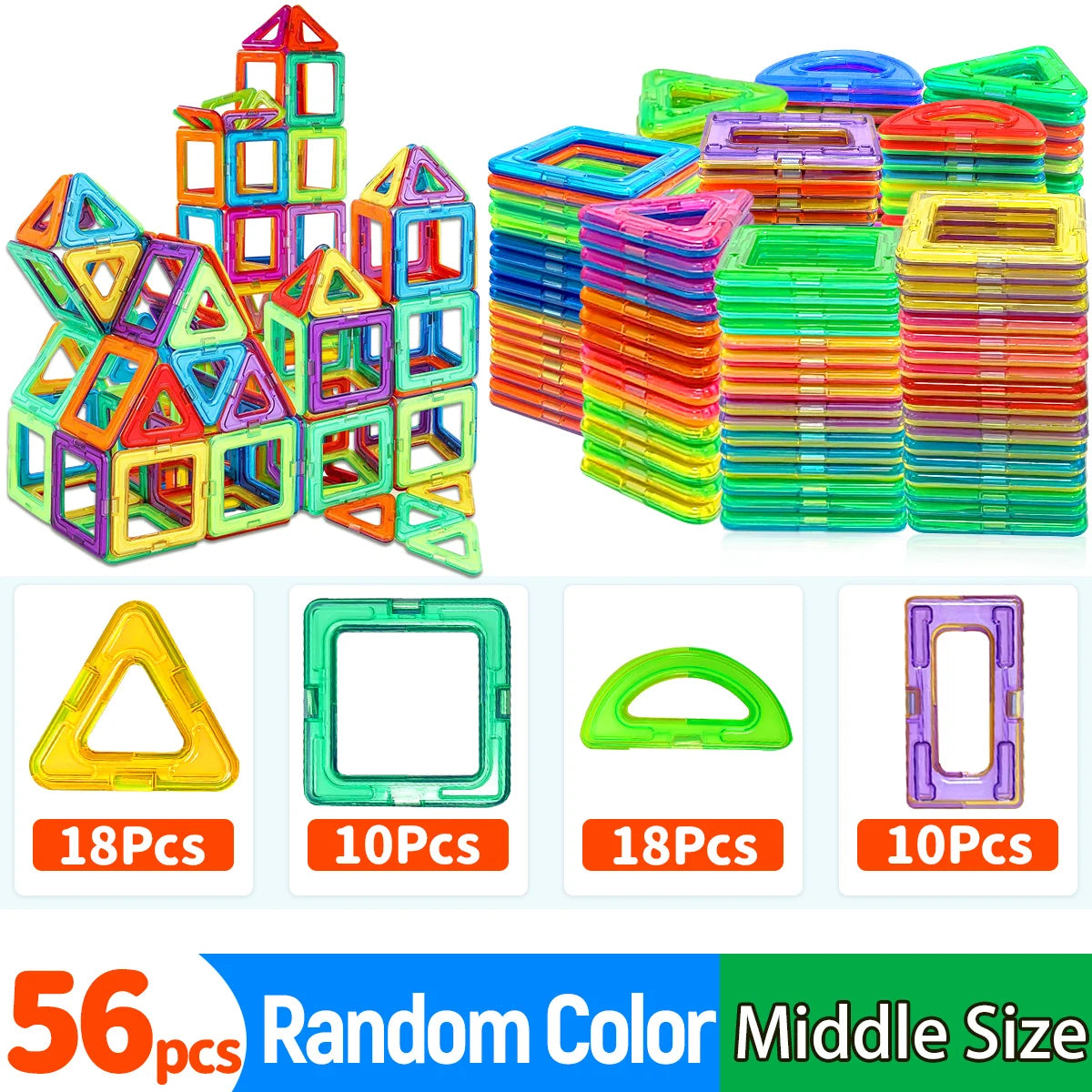 Magnetic Building Blocks Set STEM Magnet Construction Toys