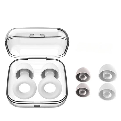 Silicone Noise Reducing Earplugs Soundproof Sleep Swimming